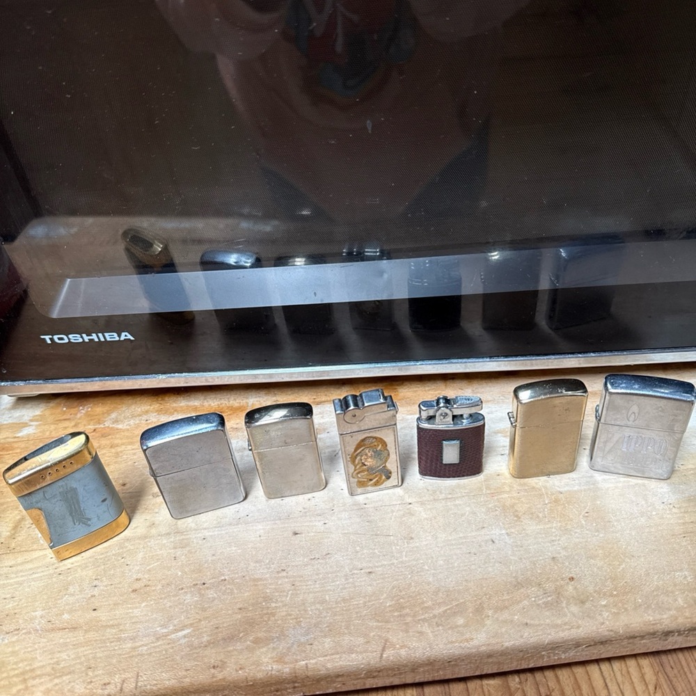 Vintage Lighter Collection in Silver and Gold